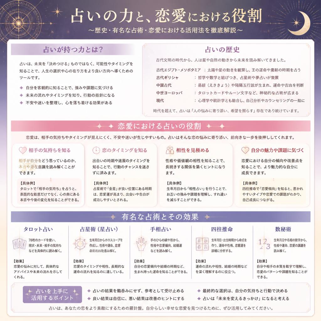 占いと恋愛の関係とは？