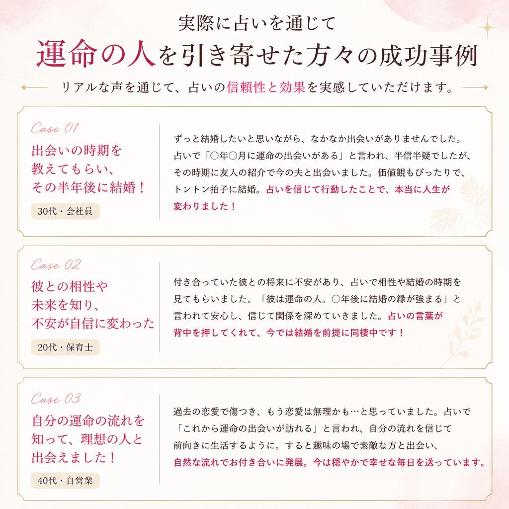 成功事例と体験談