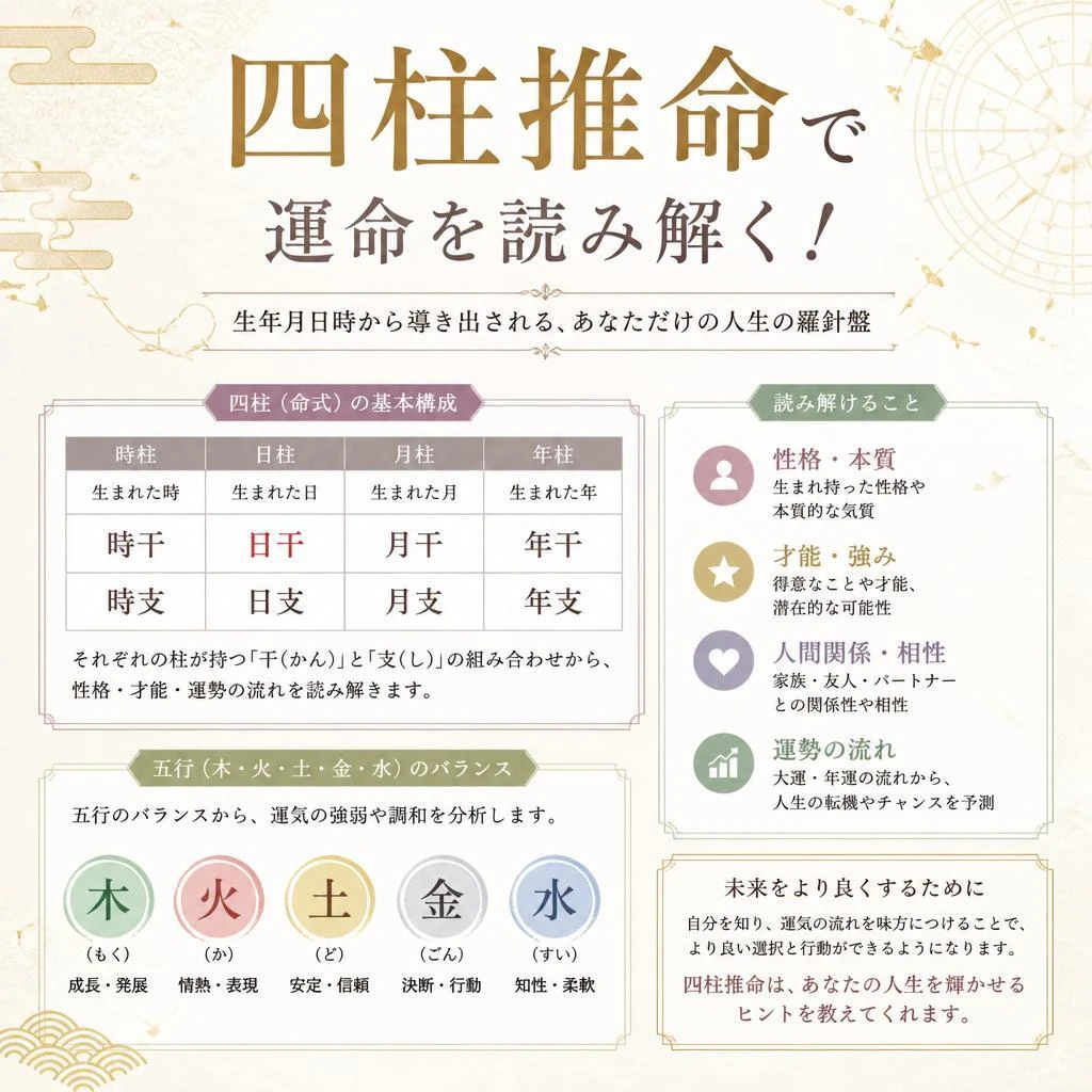 四柱推命で運命を読み解く！