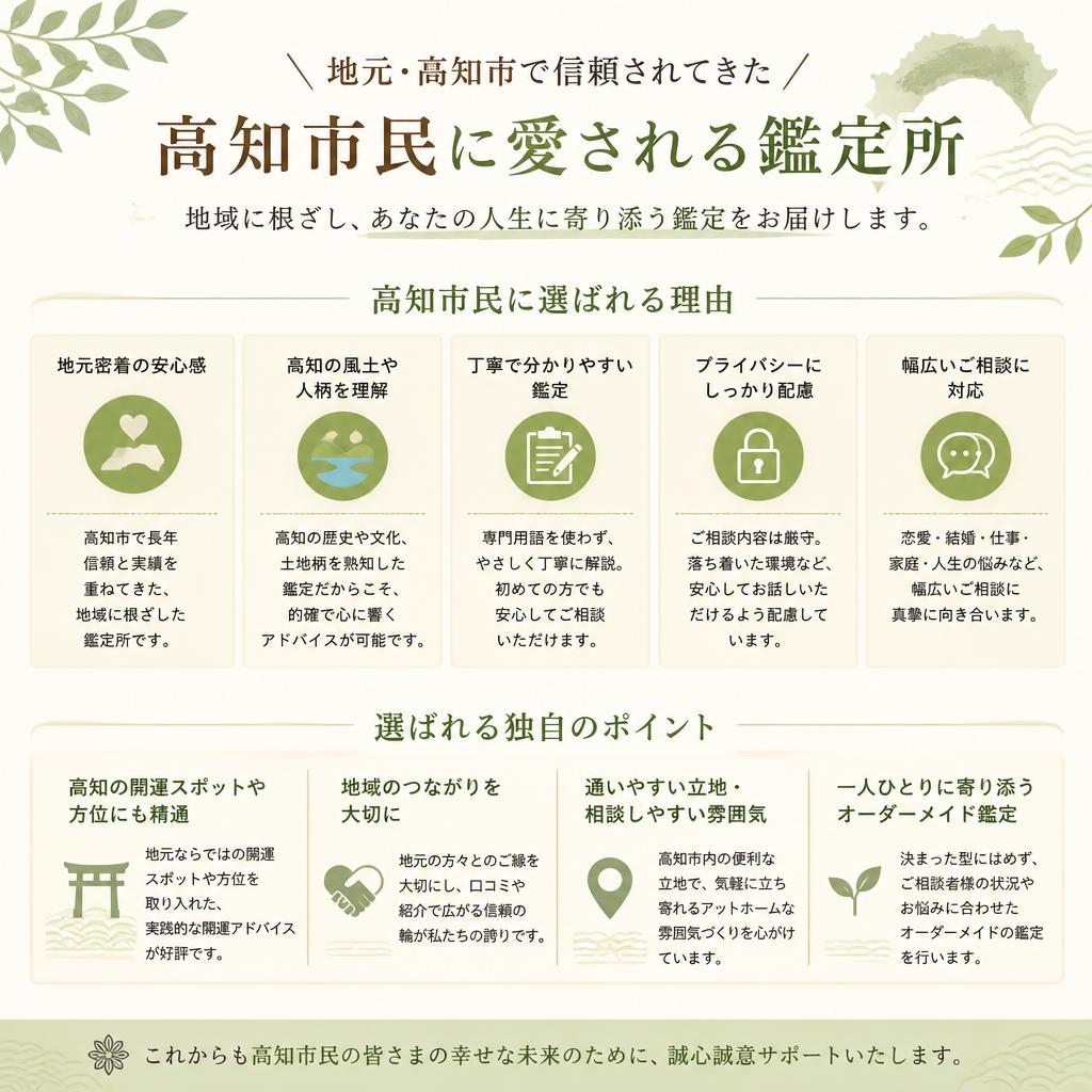 高知市で選ばれる理由