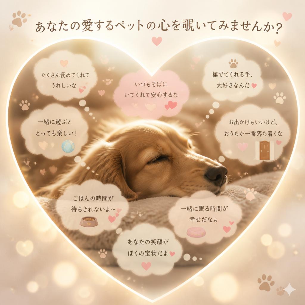 あなたの愛するペットの心を覗いてみませんか？