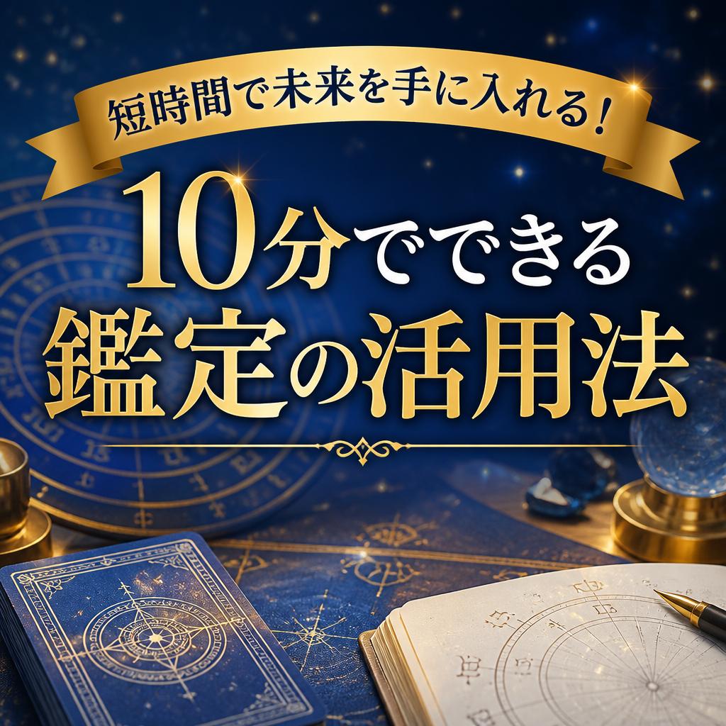 短時間で未来を手に入れる！10分でできる鑑定の活用法