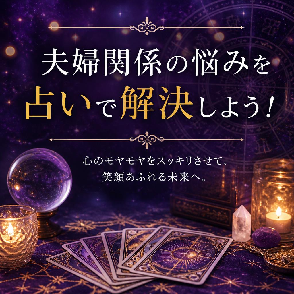夫婦関係の悩みを占いで解決しよう！