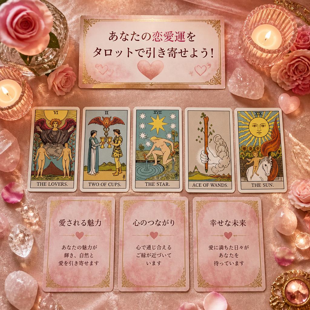 あなたの恋愛運をタロットで引き寄せよう！