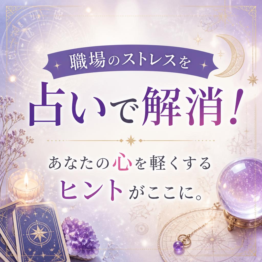 職場のストレスを占いで解消！あなたの心を軽くするヒントがここに。