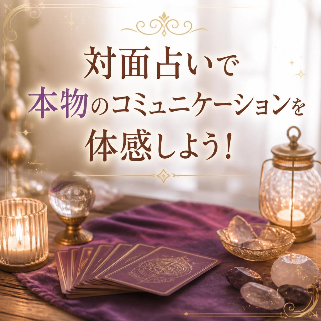 対面占いで本物のコミュニケーションを体感しよう！