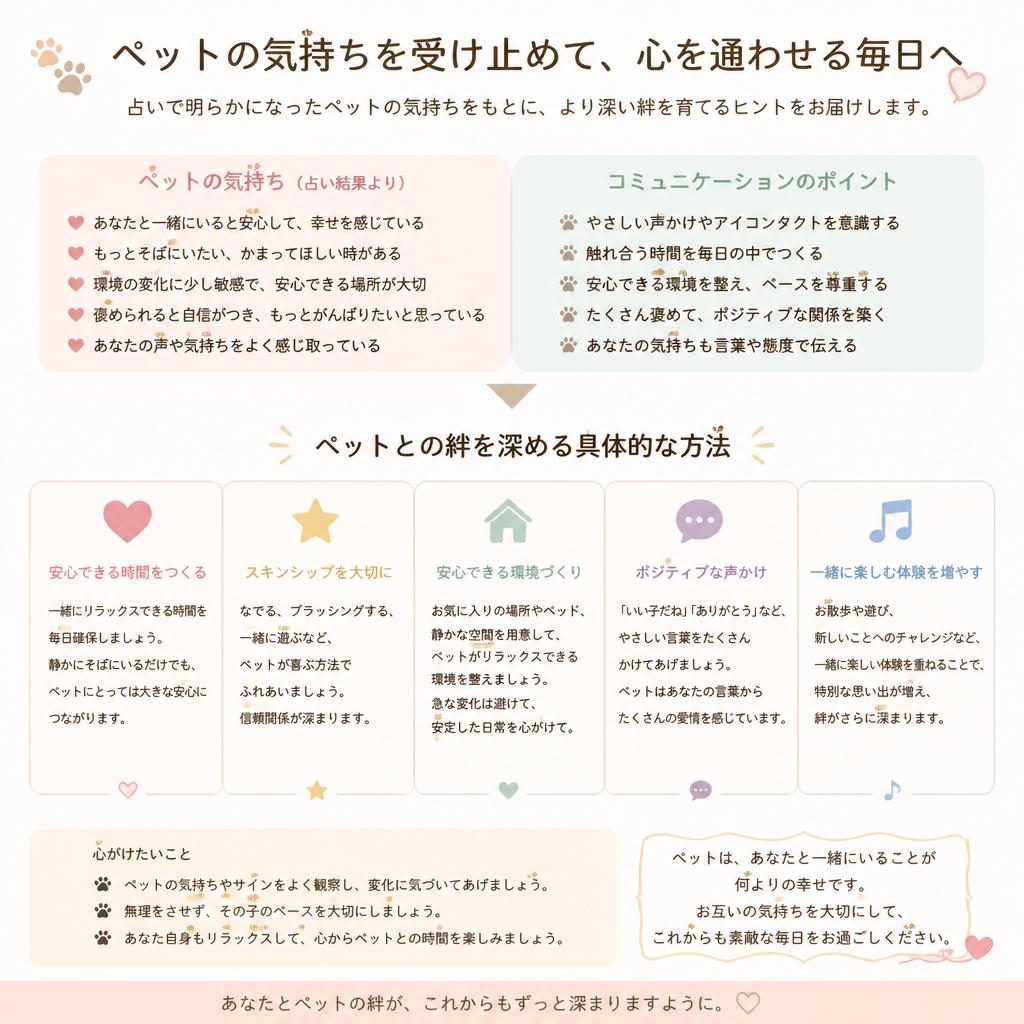 ペットとの絆を深める方法
