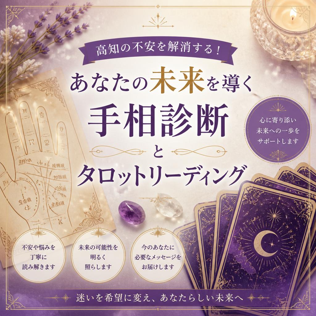 高知の不安を解消する！あなたの未来を導く手相診断とタロットリーディング