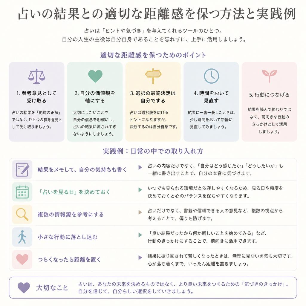 5. 占い結果との距離感を保つ方法