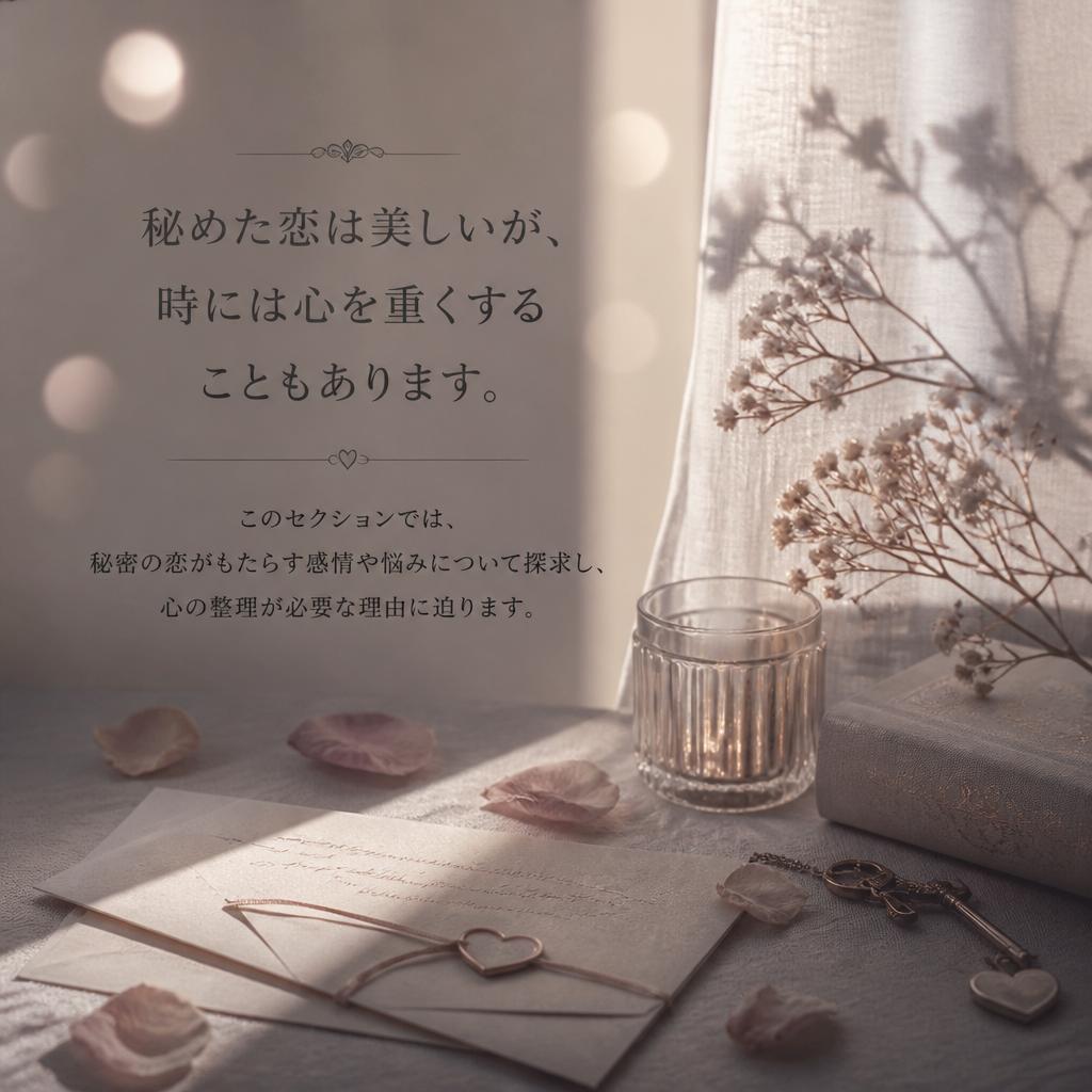 秘密の恋に悩んでいるあなたへ