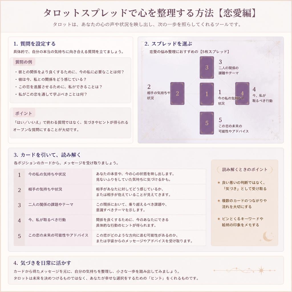 タロットで心を整理する方法