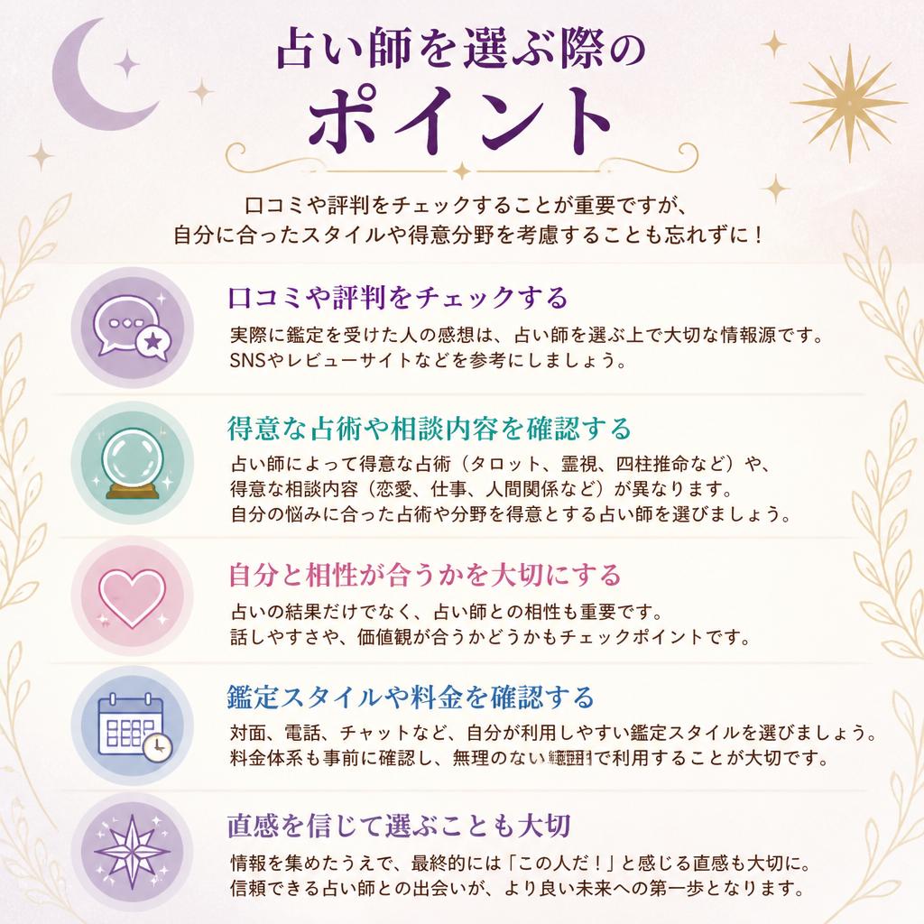 失敗しない！占い師の選び方