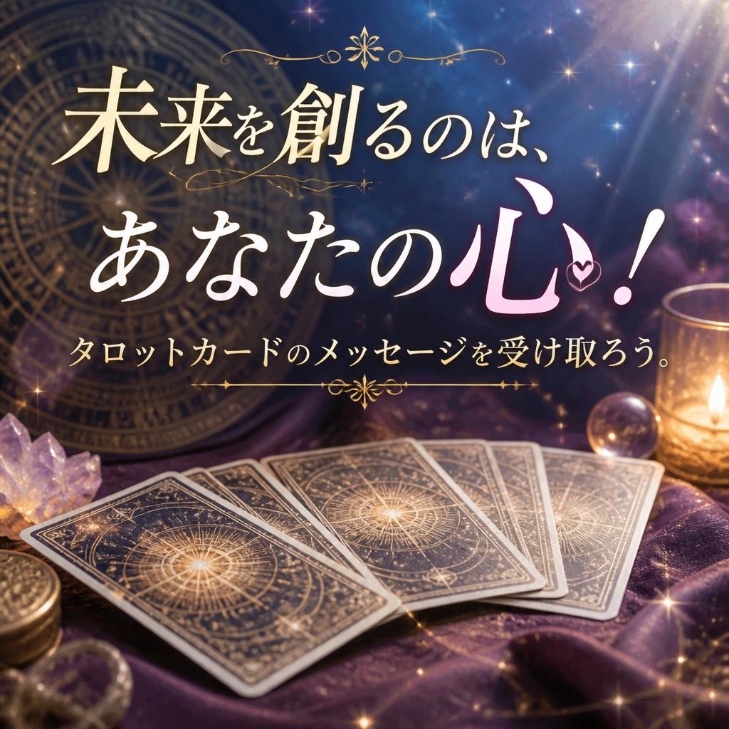 未来を創るのは、あなたの心！タロットカードのメッセージを受け取ろう。