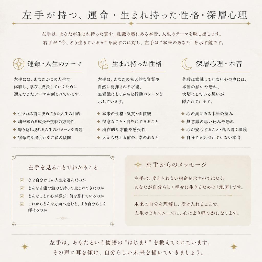 左手を見るべき理由
