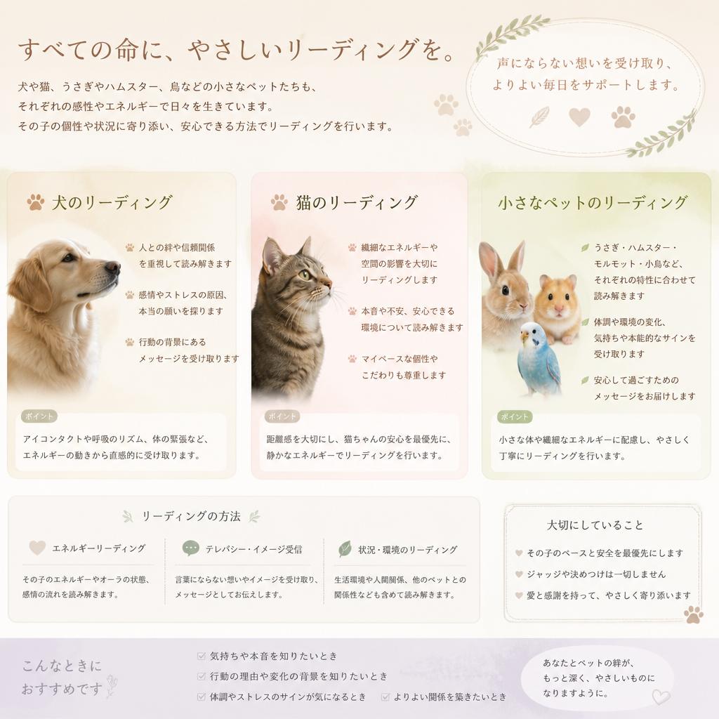リーディング対象のペット