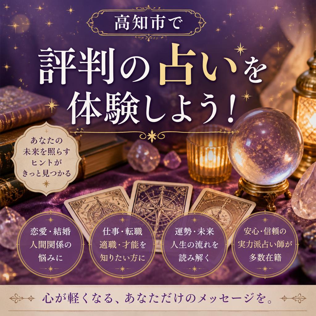 高知市で評判の占いを体験しよう！