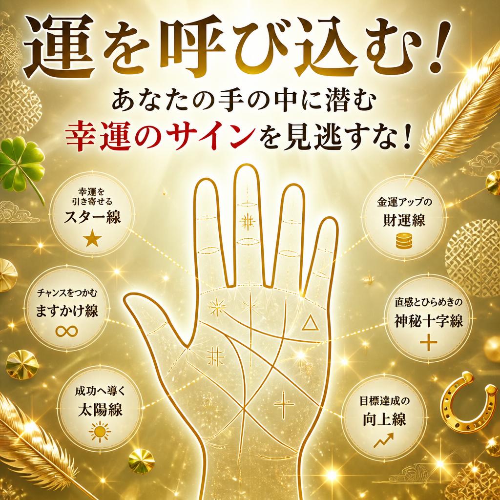 運を呼び込む！あなたの手の中に潜む幸運のサインを見逃すな！