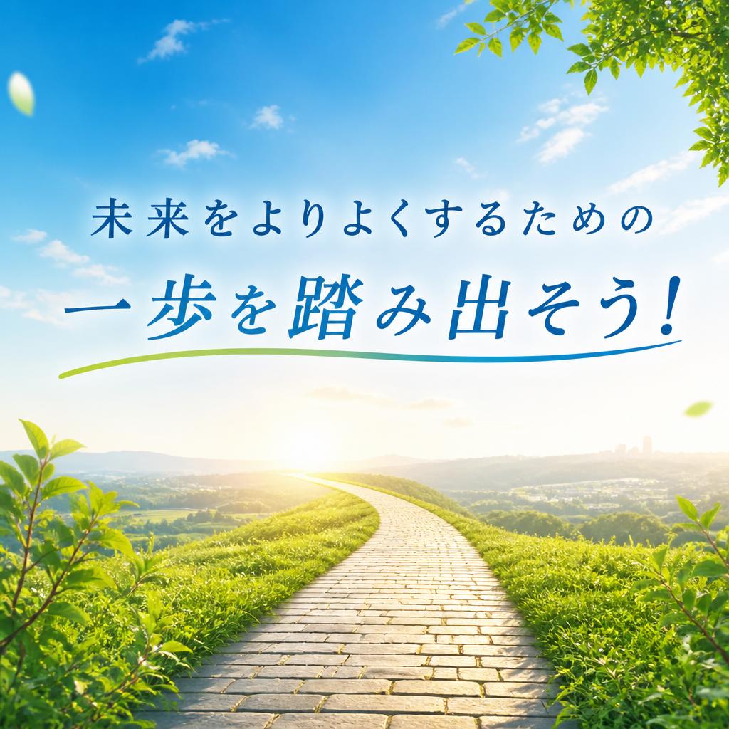 未来をよりよくするための一歩を踏み出そう！