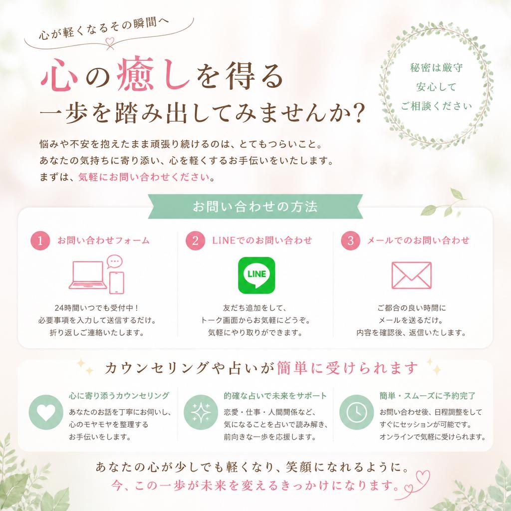 今すぐお問い合わせを！