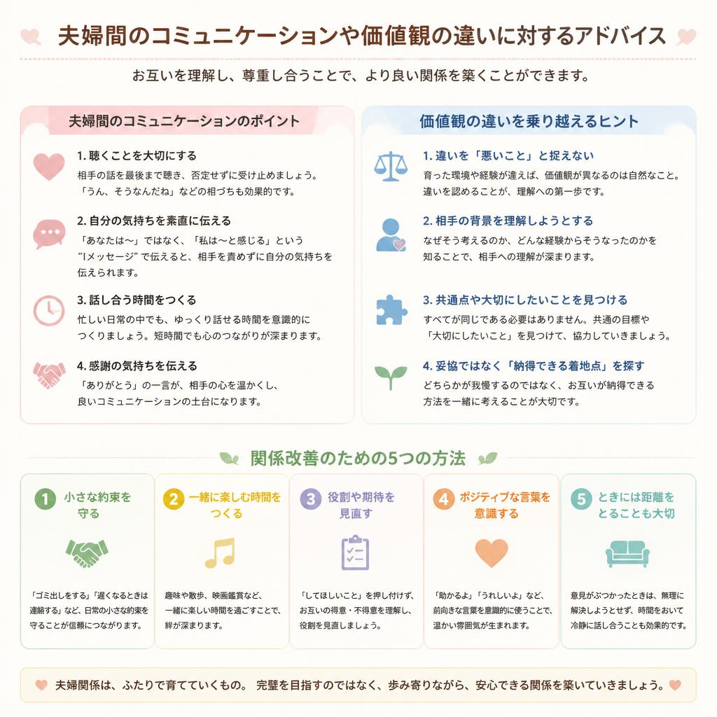 夫婦の悩みを解決するポイント