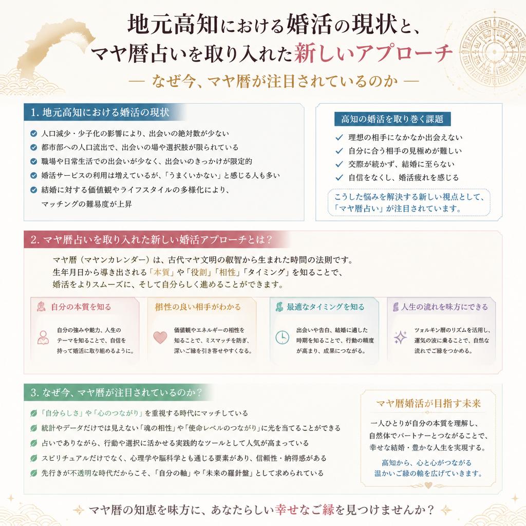 高知での婚活事情とは？