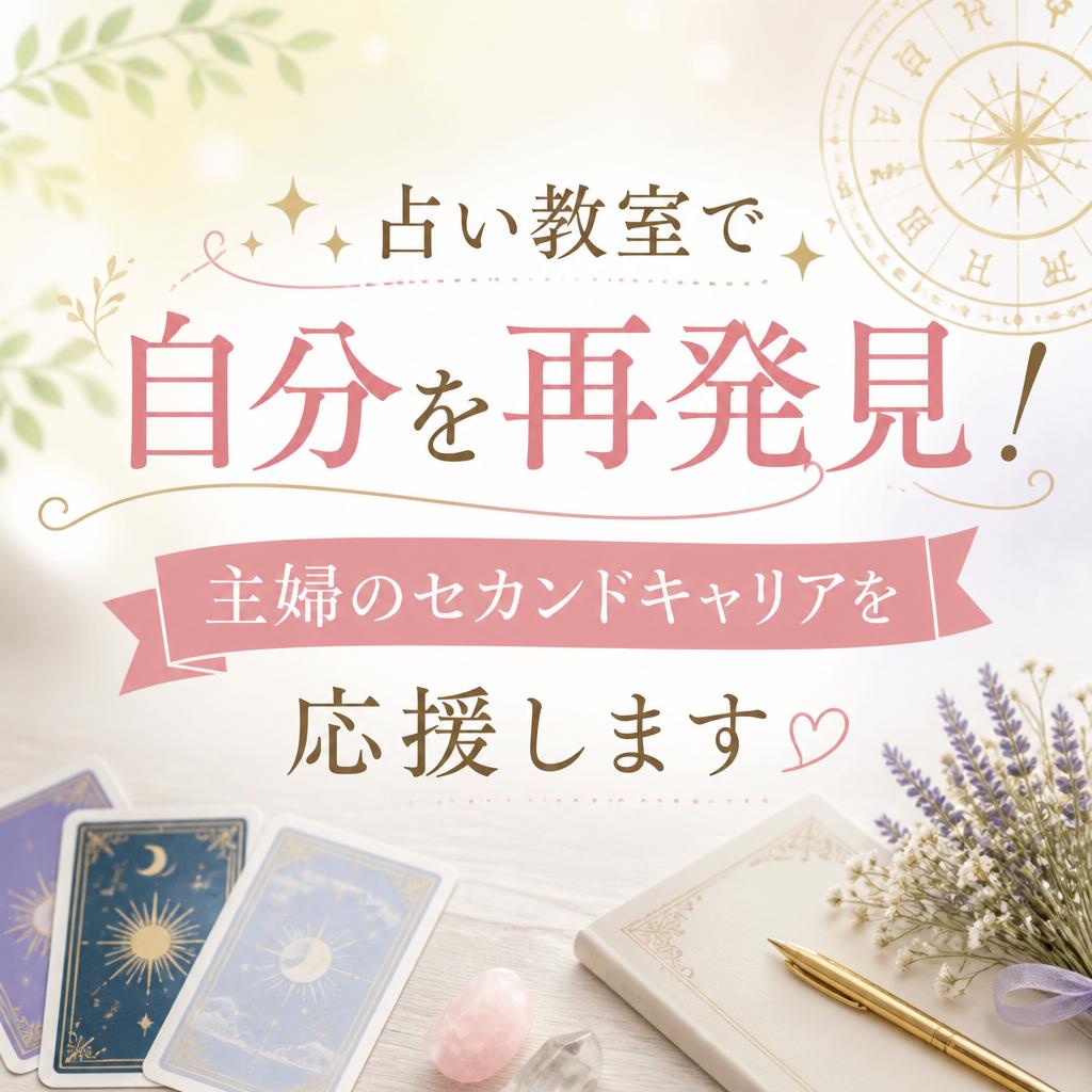 占い教室で自分を再発見！主婦のセカンドキャリアを応援します