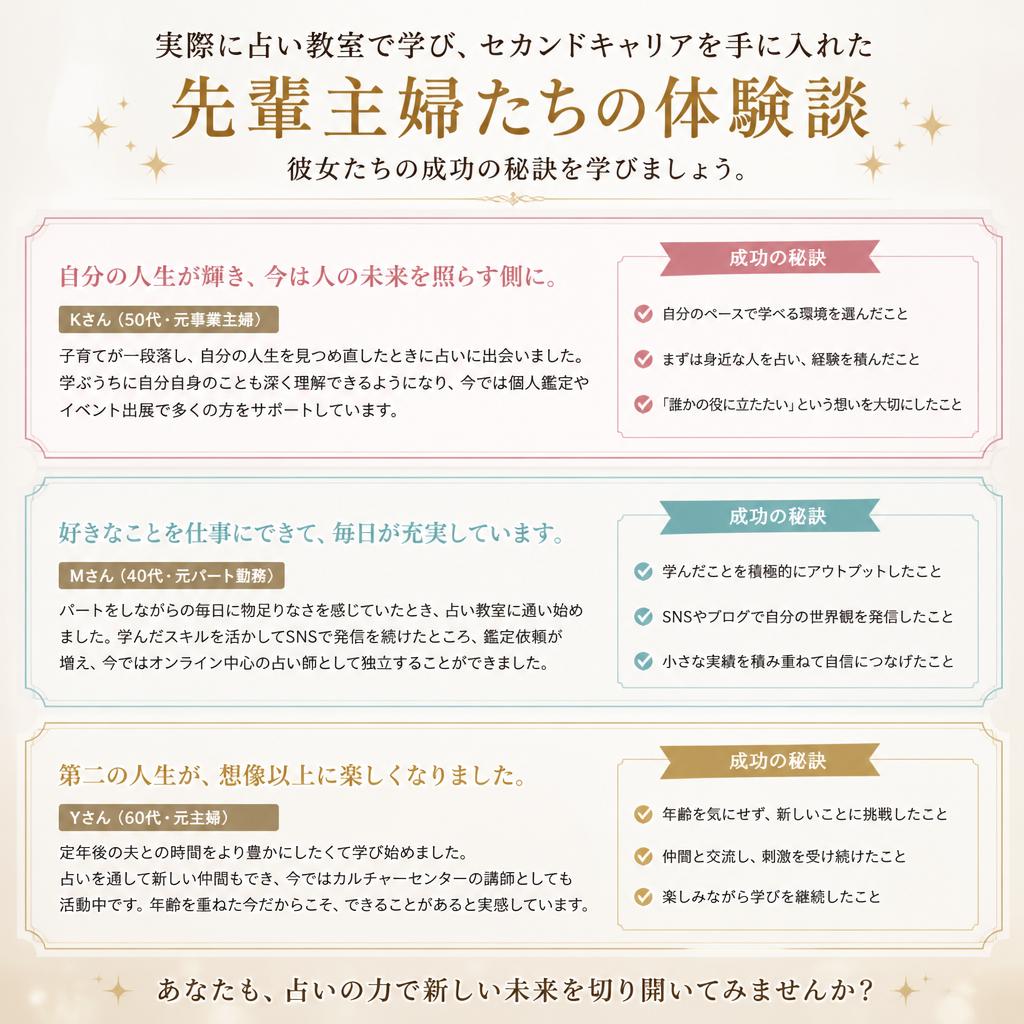 先輩の声：成功事例集