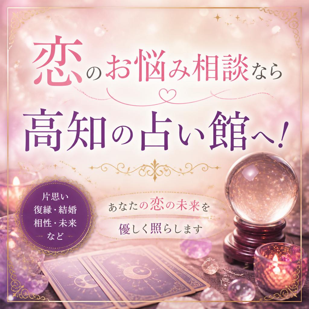 恋のお悩み相談なら高知の占い館へ！