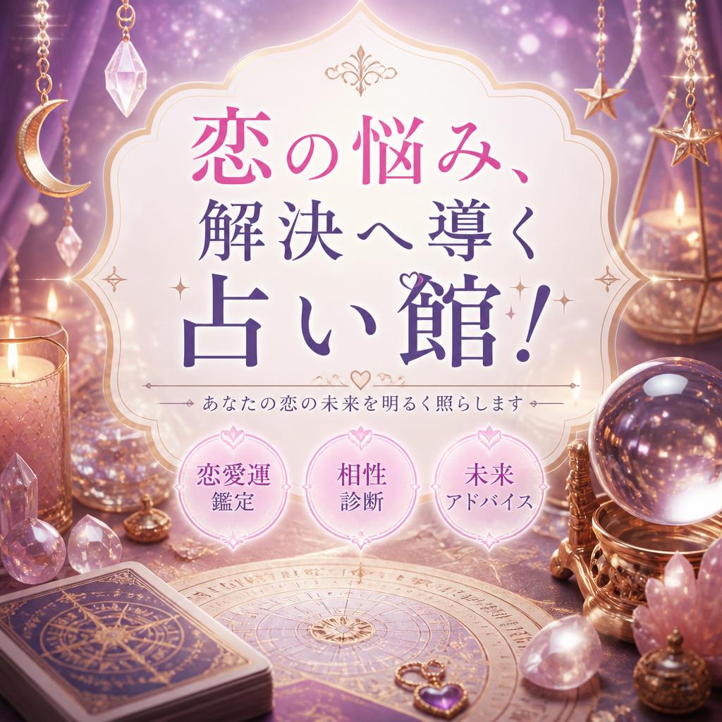 恋の悩み、解決へ導く占い館！