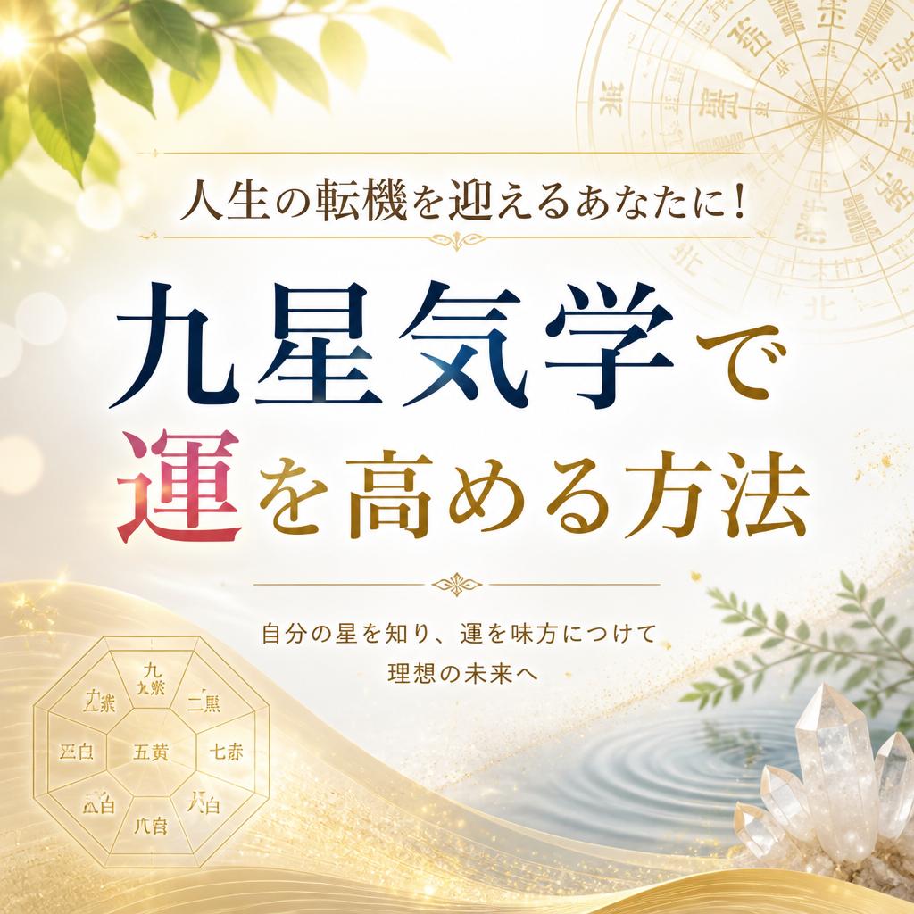 人生の転機を迎えるあなたに！九星気学で運を高める方法