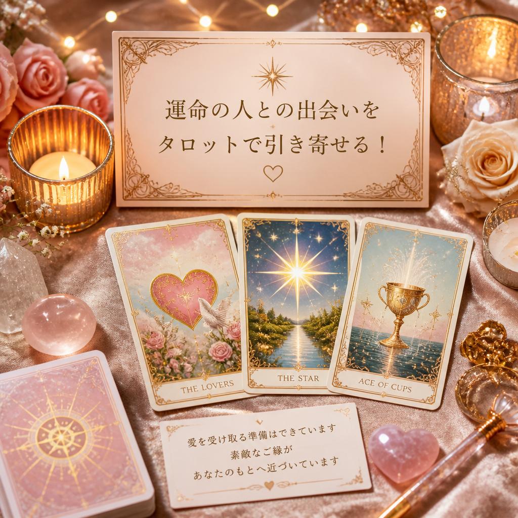 運命の人との出会いをタロットで引き寄せる！